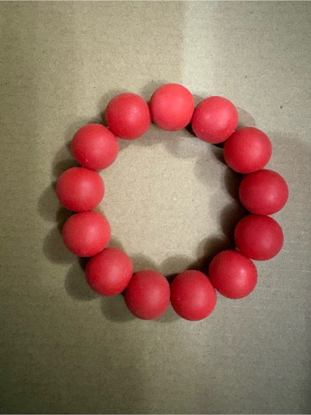 Red Beaded Stretch Bracelet - Women Jewelry Bracelets silicone